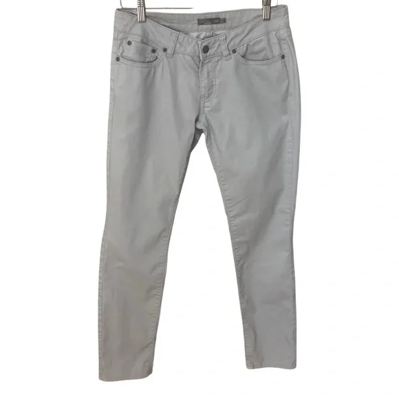 PRANA Kara Slim Leg Low Rise Stretch Jeans Light Grey Style# W4KARA115 Size 4/27 - Picture 2 of 14
